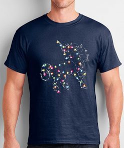 Unicorn Christmas Color light Tee Shirt