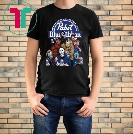Horror Characters Pabst Blue Ribbon Limited Edition T-Shirt