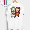 Baby Joker And Pennywise Horror Movies Characters Halloween Shirt
