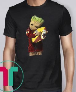 Baby groot hugging washington redskins Shirt