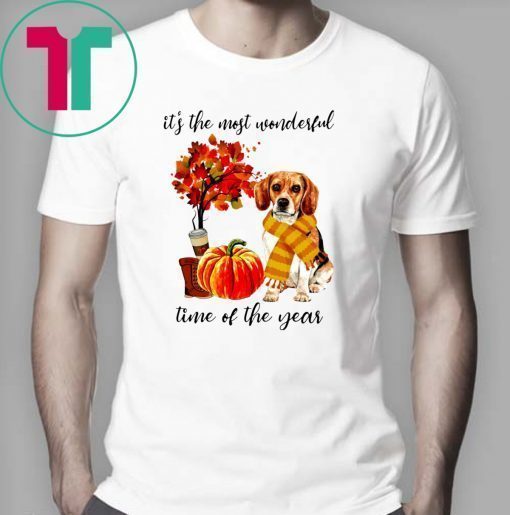 Beagle It’s The Most Wonderful Time Of The Year Fall Autumn Maple Leaf Shirt