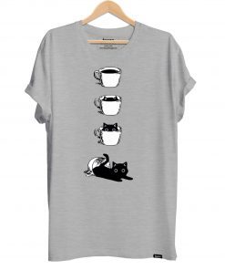 Black cat Coffee Cat shirt