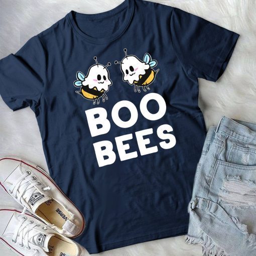 Boo Bees - Funny Breast Cancer Awareness Month Halloween T-Shirt