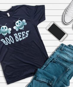 Boo Bees Ghost Women Boobs Beekeeper Bee Lover Halloween T-Shirt