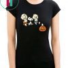 Boo Snoopy Charlie Brown And Linus Van Pelt Frightened Of Ghost Halloween Kids T-shirt
