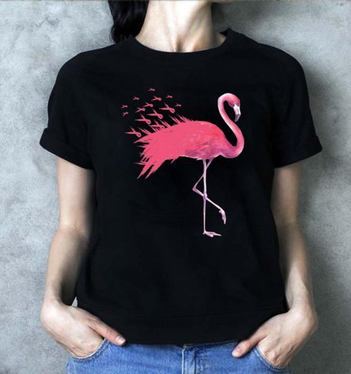 Breast Cancer Awareness Flamingo shirt