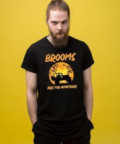 Brooms Are For Amateurs Funny Jeep Halloween T-Shirt