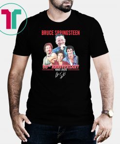 Bruce springsteen 55th anniversary 1965-2020 signatures shirt