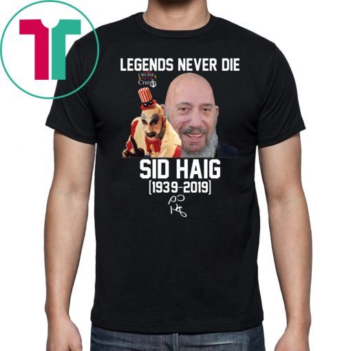 Captain Spaulding Legends never die Tee Shirt