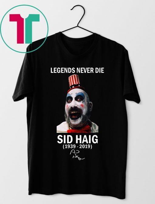 Captain Spaulding legends never die shirt