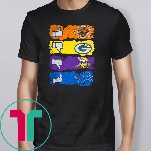 Chicago bears minnesota vikings detroit lions and green bay packers shirt