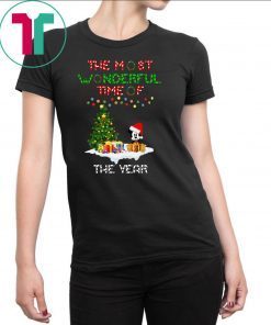 Christmas mickey mouse the most wonderful time of the year shirt