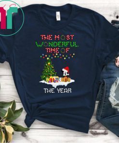 Christmas mickey mouse the most wonderful time of the year shirt