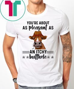 Cow you're about as pleasant as an itchy butthole shirt