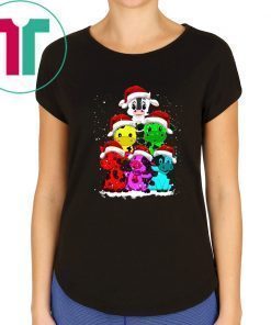 Cows Christmas Tree Tee Shirt