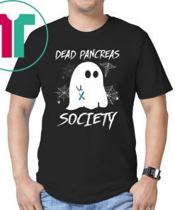 Dead Pancreas Society Boo Ghost Diabetes Awareness Halloween T-Shirt