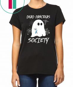 Dead Pancreas Society Boo Ghost Diabetes Awareness Halloween T-Shirt