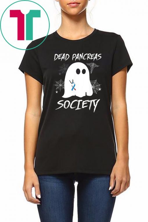 Dead Pancreas Society Boo Ghost Diabetes Awareness Halloween T-Shirt