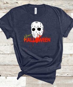 Die Halloween Maske Happy Halloween Shirt