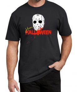 Die Halloween Maske Happy Halloween Shirt