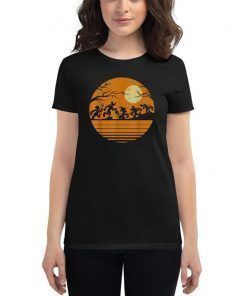 Disney mickey mouse and friends trick or treat halloween walk under the moon Shirt