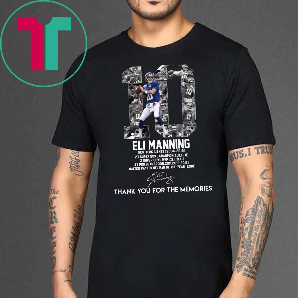 eli manning t shirt