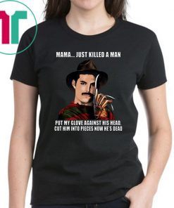 Freddie Mercury In Freddy Krueger Costume Bohemian Rhapsody T-shirt