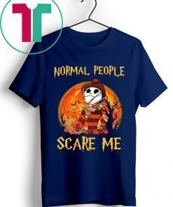 Halloween Freddy Jack Skellington Normal People Scare Me Shirt