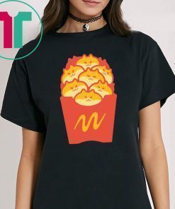 Friendch Fries Mcdonalds Cat Shirt