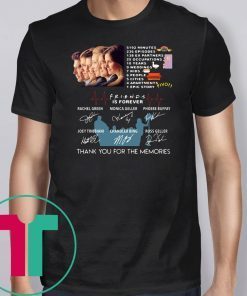 Friends is forever thank you for the memories signatures shirt