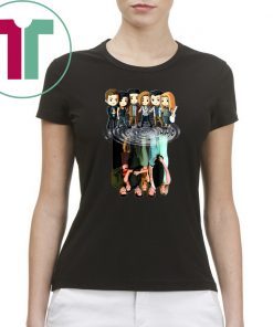 Friends tv characters chibi water reflection shirt