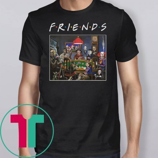 Friends tv show slashers playing poker shirt