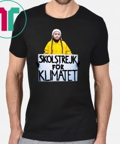 Greta Thunberg Skolstrejk For Klimatet Womens Tee Shirt