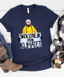 Greta Thunberg Skolstrejk For Klimatet Womens Tee Shirt