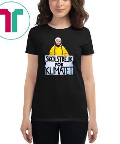 Greta Thunberg Skolstrejk For Klimatet Tee Shirt For Mens Womens