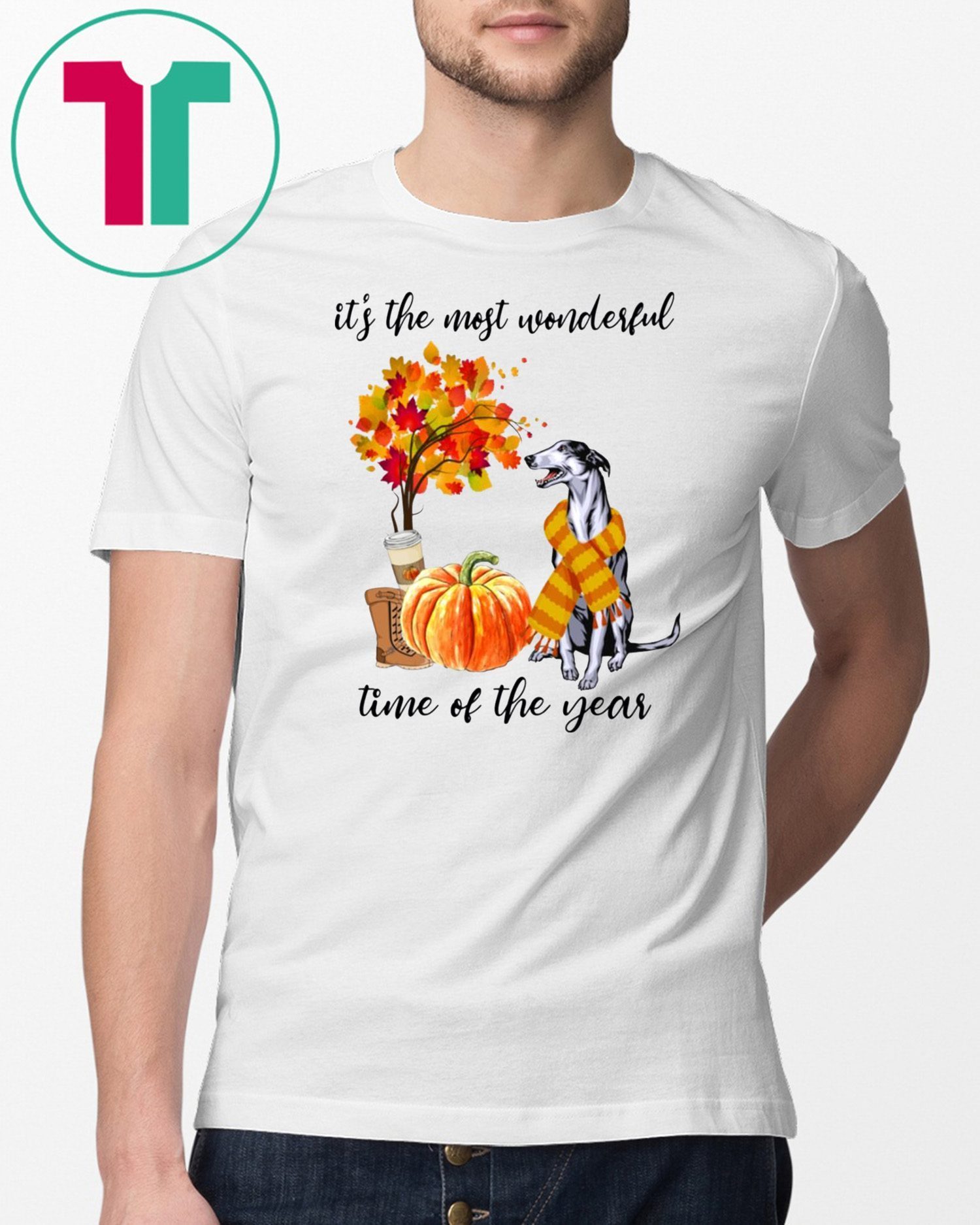 Greyhound It’s The Most Wonderful Time Of The Year Fall Autumn Maple Leaf Shirt