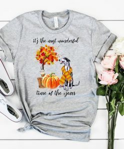 Greyhound It’s The Most Wonderful Time Of The Year Fall Autumn Maple Leaf Shirt