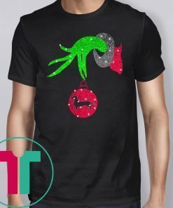 Grinch Hand Holding Dachshund Christmas Shirt