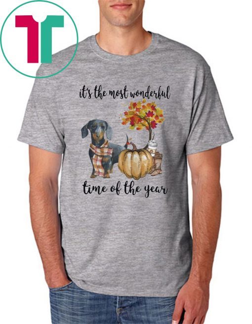 Dachshund pumpkin Its the most wonderful time of the year Classic T-Shirt