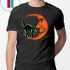 Halloween Beistle Cat on the Moon Horror shirt