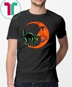 Halloween Beistle Cat on the Moon Horror shirt
