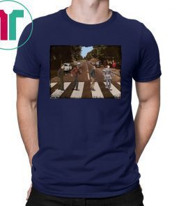 Halloween Horror Characters Abbey Road Shirt