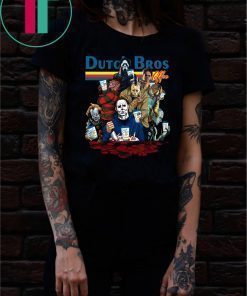 Halloween Horror Michael Myers Jason It Dutch Bros Coffee T-Shirt
