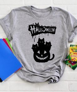 Halloween Pumpkin Cats shirt