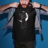 Halloween black cat costume witch hat and moon shirt