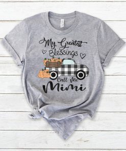 Halloween car pumpkin my greatest blessings call me mimi shirt