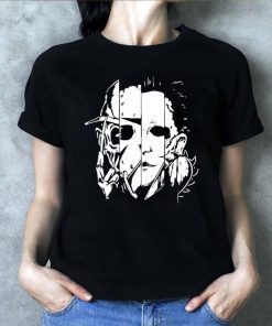 Halloween horror movie characters mashup shirt