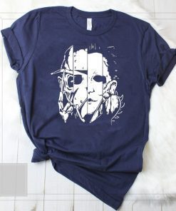 Halloween horror movie characters mashup shirt