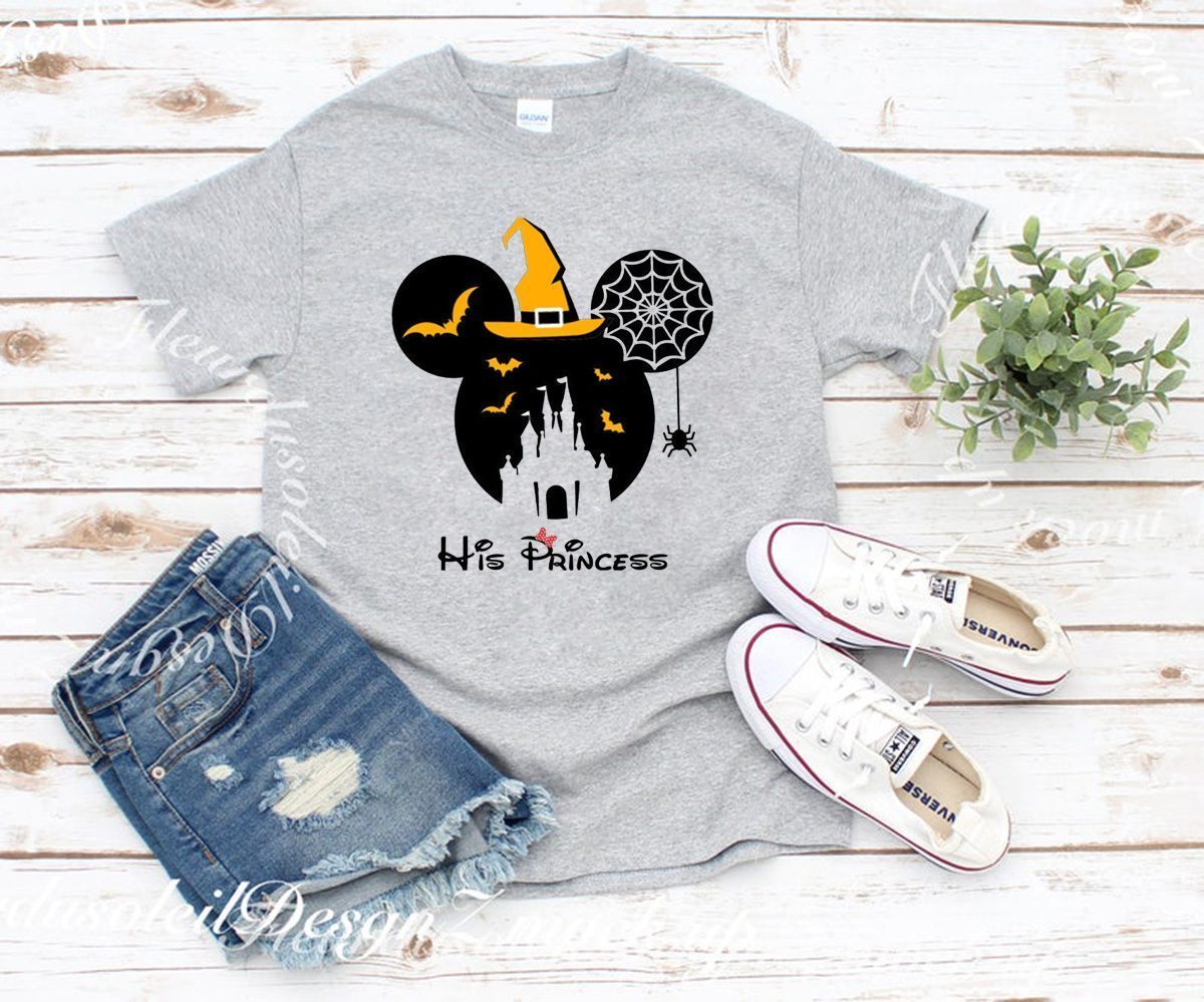 Halloween minnie mouse batty castle his princess Shirt
