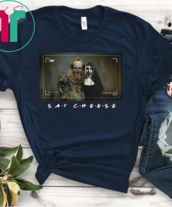 Halloween pennywise and valak say cheese Shirt